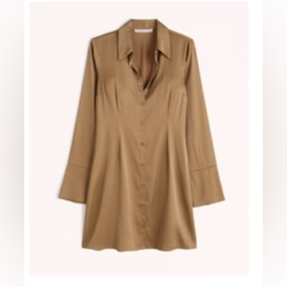 Golden brown Abercrombie Satin dress